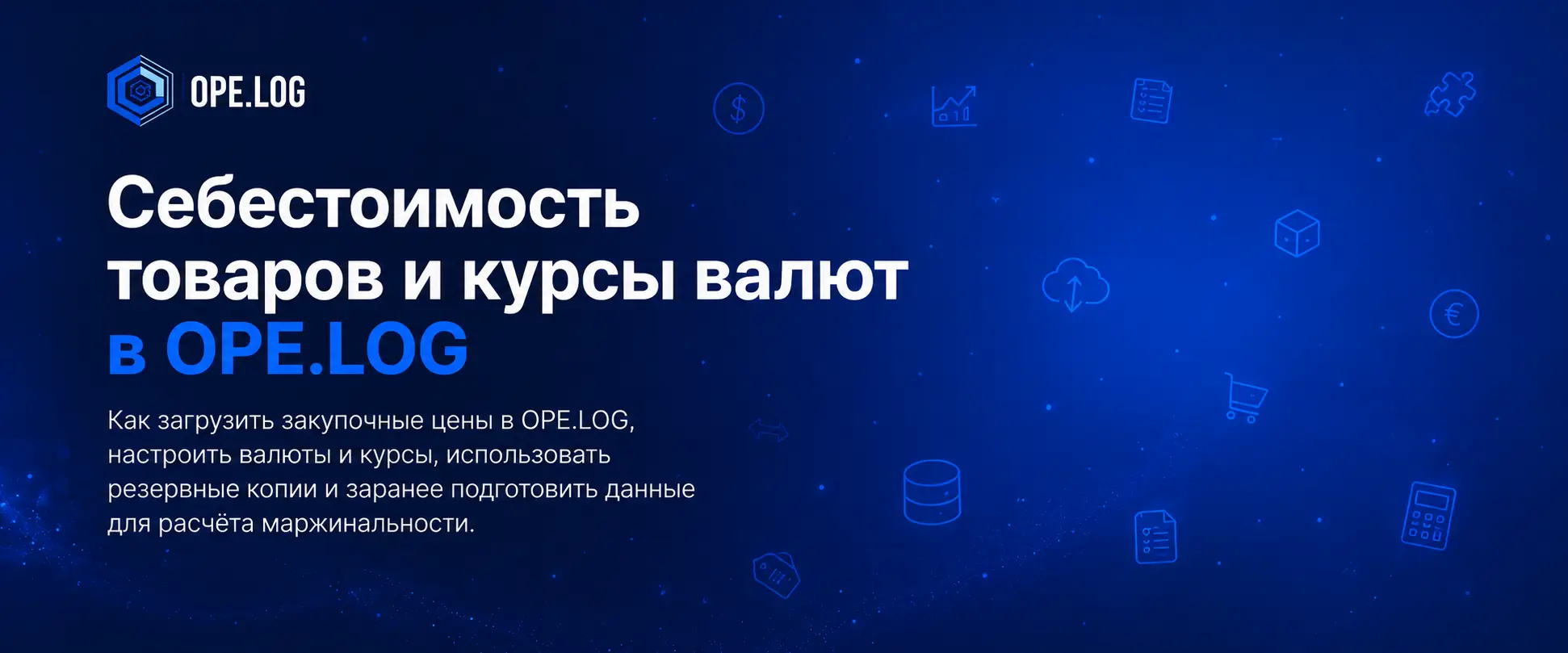 Себестоимость товаров и курсы валют в OPE.LOG